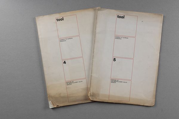 ARTISTI VARI : Tool. Quaderni di scrittura simbiotica  - Asta Libri d'Artista e Cataloghi d'Arte - Associazione Nazionale - Case d'Asta italiane