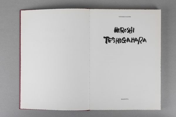 Hiroshi Teshigahara : Teshigahara Hiroshi  - Asta Libri d'Artista e Cataloghi d'Arte - Associazione Nazionale - Case d'Asta italiane