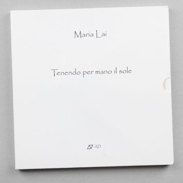 MARIA LAI : Tenendo per mano il sole  - Asta Libri d'Artista e Cataloghi d'Arte - Associazione Nazionale - Case d'Asta italiane