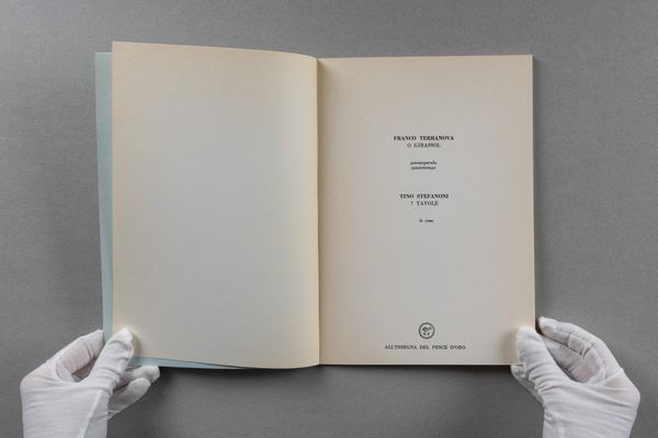 TINO STEFANONI : O girassol  - Asta Libri d'Artista e Cataloghi d'Arte - Associazione Nazionale - Case d'Asta italiane