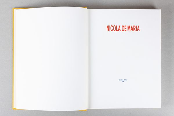 Nicola De Maria : Nicola De Maria. Trionfo della carità  - Asta Libri d'Artista e Cataloghi d'Arte - Associazione Nazionale - Case d'Asta italiane