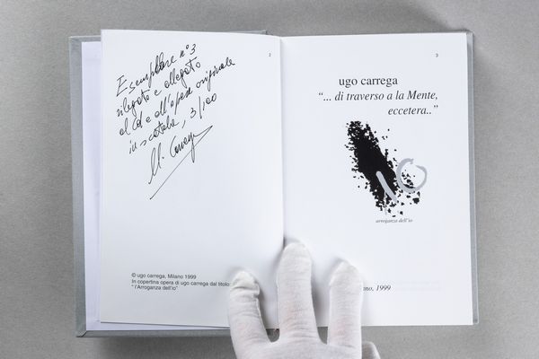 UGO CARREGA : Prototipo per multiplo mai realizzato  - Asta Libri d'Artista e Cataloghi d'Arte - Associazione Nazionale - Case d'Asta italiane