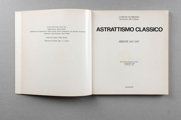 ARTISTI VARI : Astrattismo classico. Firenze 1947-1950  - Asta Libri d'Artista e Cataloghi d'Arte - Associazione Nazionale - Case d'Asta italiane