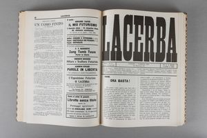 ARTISTI VARI : L'Acerba. Firenze 1913 - 1915  - Asta Libri d'Artista e Cataloghi d'Arte - Associazione Nazionale - Case d'Asta italiane