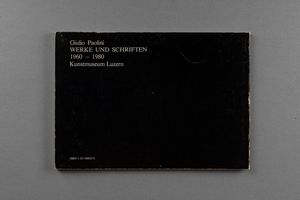 Giulio Paolini : Giulio Paolini. Werke und Schriften 1960-1980  - Asta Libri d'Artista e Cataloghi d'Arte - Associazione Nazionale - Case d'Asta italiane