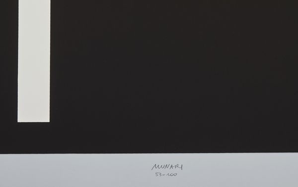 MUNARI BRUNO (1907 - 1998) : Negativo - Positivo.  - Asta Asta 399 | GRAFICA MODERNA, FOTOGRAFIA E MULTIPLI D'AUTORE Online - Associazione Nazionale - Case d'Asta italiane