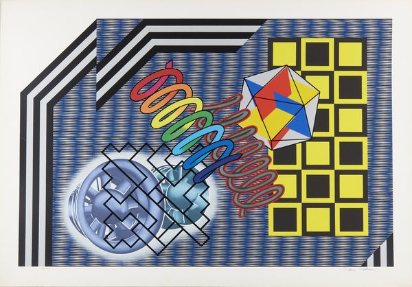 PHILLIPS PETER (n. 1939) : Senza titolo.  - Asta Asta 399 | GRAFICA MODERNA, FOTOGRAFIA E MULTIPLI D'AUTORE Online - Associazione Nazionale - Case d'Asta italiane