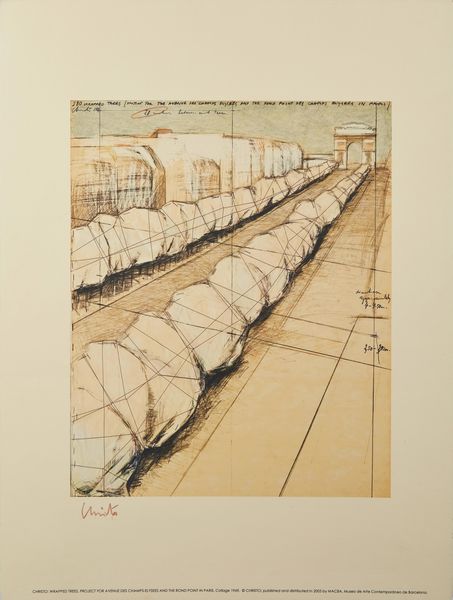 CHRISTO' (n. 1935) & JEANNE-CLAUDE (1935 - 2009) : Wrapped trees, Paris, 1969.  - Asta Asta 399 | GRAFICA MODERNA, FOTOGRAFIA E MULTIPLI D'AUTORE Online - Associazione Nazionale - Case d'Asta italiane