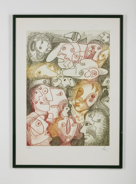 BAJ ENRICO (1924 - 2003) : Folla allautodromo.  - Asta Asta 399 | GRAFICA MODERNA, FOTOGRAFIA E MULTIPLI D'AUTORE Online - Associazione Nazionale - Case d'Asta italiane