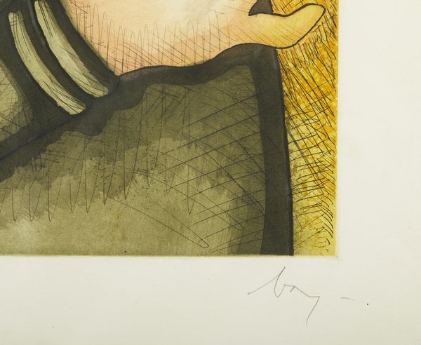 BAJ ENRICO (1924 - 2003) : Uomo dalla medaglia.  - Asta Asta 399 | GRAFICA MODERNA, FOTOGRAFIA E MULTIPLI D'AUTORE Online - Associazione Nazionale - Case d'Asta italiane