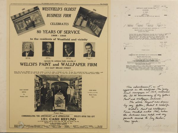 WELCH ROGER (n. 1946) : Senza titolo.  - Asta Asta 399 | GRAFICA MODERNA, FOTOGRAFIA E MULTIPLI D'AUTORE Online - Associazione Nazionale - Case d'Asta italiane