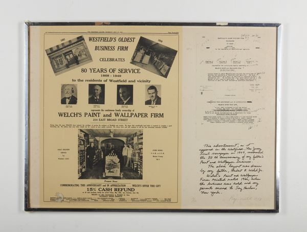 WELCH ROGER (n. 1946) : Senza titolo.  - Asta Asta 399 | GRAFICA MODERNA, FOTOGRAFIA E MULTIPLI D'AUTORE Online - Associazione Nazionale - Case d'Asta italiane