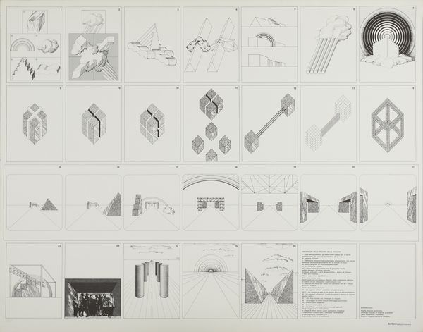 SUPERSTUDIO : Un viaggio nelle regioni della ragione.  - Asta Asta 399 | GRAFICA MODERNA, FOTOGRAFIA E MULTIPLI D'AUTORE Online - Associazione Nazionale - Case d'Asta italiane