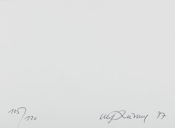 LUTHI URS (n. 1947) : Self portrait.  - Asta Asta 399 | GRAFICA MODERNA, FOTOGRAFIA E MULTIPLI D'AUTORE Online - Associazione Nazionale - Case d'Asta italiane