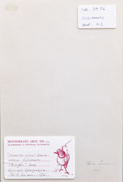 CUSIMANO MARIO : Lotto composto da n. 6 fotografie. Ascolta uomo.  - Asta Asta 399 | GRAFICA MODERNA, FOTOGRAFIA E MULTIPLI D'AUTORE Online - Associazione Nazionale - Case d'Asta italiane