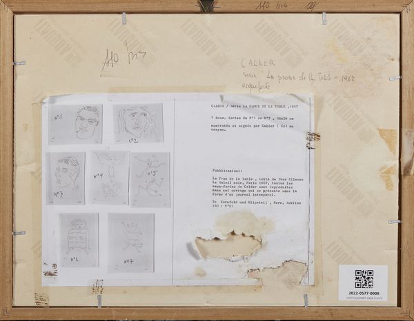 CALDER ALEXANDER (1898 - 1976) : Dalla cartella La Proue de la table.  - Asta Asta 399 | GRAFICA MODERNA, FOTOGRAFIA E MULTIPLI D'AUTORE Online - Associazione Nazionale - Case d'Asta italiane