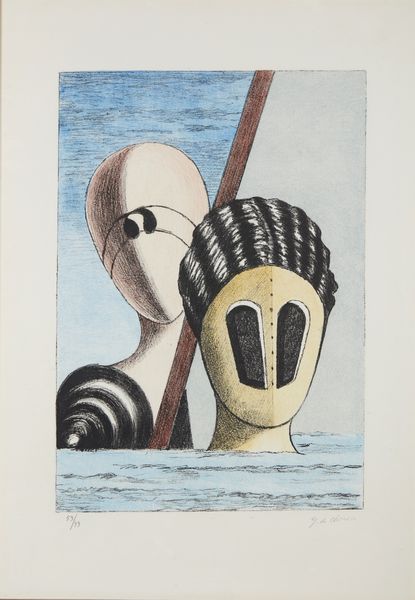 DE CHIRICO GIORGIO (1888 - 1978) : Le maschere.  - Asta Asta 399 | GRAFICA MODERNA, FOTOGRAFIA E MULTIPLI D'AUTORE Online - Associazione Nazionale - Case d'Asta italiane