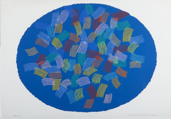 DORAZIO PIERO (1927 - 2005) : Ovale blu.  - Asta Asta 399 | GRAFICA MODERNA, FOTOGRAFIA E MULTIPLI D'AUTORE Online - Associazione Nazionale - Case d'Asta italiane