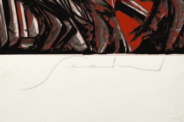 SCANAVINO EMILIO (1922 - 1986) : Senza titolo.  - Asta Asta 399 | GRAFICA MODERNA, FOTOGRAFIA E MULTIPLI D'AUTORE Online - Associazione Nazionale - Case d'Asta italiane