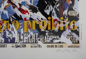 ROTELLA MIMMO (1918 - 2006) : Pugno proibito.  - Asta Asta 399 | GRAFICA MODERNA, FOTOGRAFIA E MULTIPLI D'AUTORE Online - Associazione Nazionale - Case d'Asta italiane