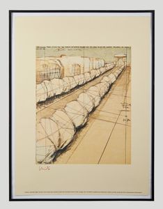 CHRISTO' (n. 1935) & JEANNE-CLAUDE (1935 - 2009) : Wrapped trees, Paris, 1969.  - Asta Asta 399 | GRAFICA MODERNA, FOTOGRAFIA E MULTIPLI D'AUTORE Online - Associazione Nazionale - Case d'Asta italiane