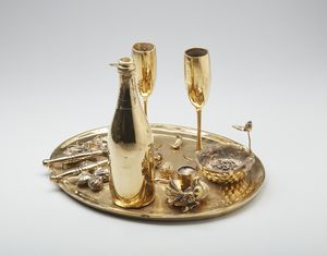 SPOERRI DANIEL (n. 1930) : L'heure bleue.  - Asta Asta 399 | GRAFICA MODERNA, FOTOGRAFIA E MULTIPLI D'AUTORE Online - Associazione Nazionale - Case d'Asta italiane