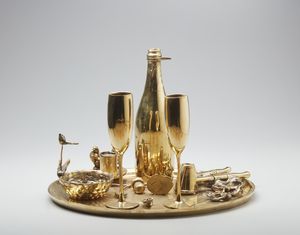 SPOERRI DANIEL (n. 1930) : L'heure bleue.  - Asta Asta 399 | GRAFICA MODERNA, FOTOGRAFIA E MULTIPLI D'AUTORE Online - Associazione Nazionale - Case d'Asta italiane