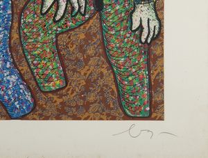 BAJ ENRICO (1924 - 2003) : Balletto americano.  - Asta Asta 399 | GRAFICA MODERNA, FOTOGRAFIA E MULTIPLI D'AUTORE Online - Associazione Nazionale - Case d'Asta italiane