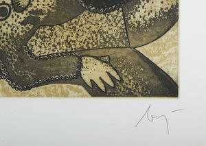 BAJ ENRICO (1924 - 2003) : Da Seurat.  - Asta Asta 399 | GRAFICA MODERNA, FOTOGRAFIA E MULTIPLI D'AUTORE Online - Associazione Nazionale - Case d'Asta italiane