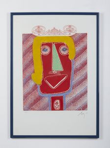 BAJ ENRICO (1924 - 2003) : Testa.  - Asta Asta 399 | GRAFICA MODERNA, FOTOGRAFIA E MULTIPLI D'AUTORE Online - Associazione Nazionale - Case d'Asta italiane