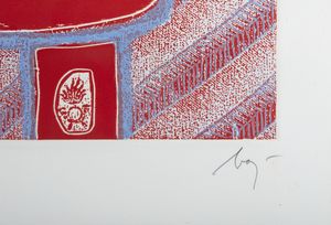 BAJ ENRICO (1924 - 2003) : Testa.  - Asta Asta 399 | GRAFICA MODERNA, FOTOGRAFIA E MULTIPLI D'AUTORE Online - Associazione Nazionale - Case d'Asta italiane