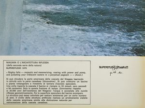 SUPERSTUDIO : Niagara.  - Asta Asta 399 | GRAFICA MODERNA, FOTOGRAFIA E MULTIPLI D'AUTORE Online - Associazione Nazionale - Case d'Asta italiane