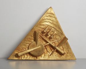 POMODORO ARNALDO (n. 1926) - Piatto triangolare II,
