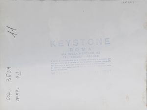 KEYSTONE : Senza titolo.  - Asta Asta 399 | GRAFICA MODERNA, FOTOGRAFIA E MULTIPLI D'AUTORE Online - Associazione Nazionale - Case d'Asta italiane