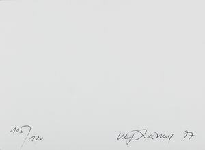 LUTHI URS (n. 1947) : Self portrait.  - Asta Asta 399 | GRAFICA MODERNA, FOTOGRAFIA E MULTIPLI D'AUTORE Online - Associazione Nazionale - Case d'Asta italiane