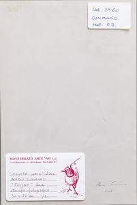 CUSIMANO MARIO : Lotto composto da n. 6 fotografie. Ascolta uomo.  - Asta Asta 399 | GRAFICA MODERNA, FOTOGRAFIA E MULTIPLI D'AUTORE Online - Associazione Nazionale - Case d'Asta italiane