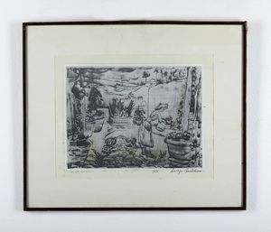 BARTOLINI LUIGI (1892 - 1963) : La vita domestica.  - Asta Asta 399 | GRAFICA MODERNA, FOTOGRAFIA E MULTIPLI D'AUTORE Online - Associazione Nazionale - Case d'Asta italiane