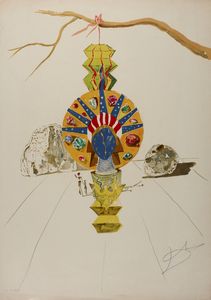 DALI' SALVADOR (1904 - 1989) - Dalla cartella Time. American Clock.