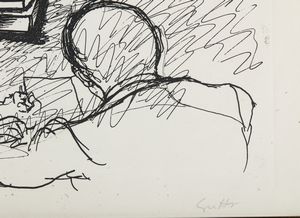 GUTTUSO RENATO (1912 - 1987) : Senza titolo.  - Asta Asta 399 | GRAFICA MODERNA, FOTOGRAFIA E MULTIPLI D'AUTORE Online - Associazione Nazionale - Case d'Asta italiane