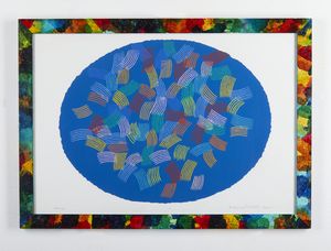 DORAZIO PIERO (1927 - 2005) : Ovale blu.  - Asta Asta 399 | GRAFICA MODERNA, FOTOGRAFIA E MULTIPLI D'AUTORE Online - Associazione Nazionale - Case d'Asta italiane