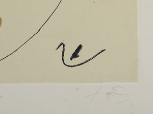 TAPIES ANTONI' (1923 - 2012) : Senza titolo.  - Asta Asta 399 | GRAFICA MODERNA, FOTOGRAFIA E MULTIPLI D'AUTORE Online - Associazione Nazionale - Case d'Asta italiane