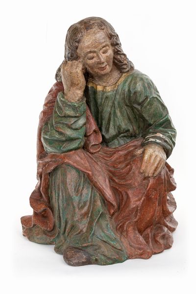Scultura in terracotta policroma, XVII secolo  - Asta Antiquariato - Mobili, Tappeti, Sculture e Oggetti d'Arte - Associazione Nazionale - Case d'Asta italiane