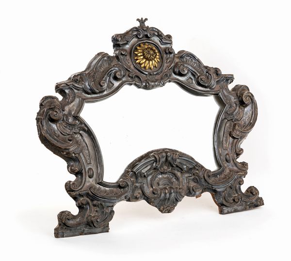 Grande cartagloria in lamina d'argento, Napoli, XVIII secolo  - Asta Antiquariato - Mobili, Tappeti, Sculture e Oggetti d'Arte - Associazione Nazionale - Case d'Asta italiane