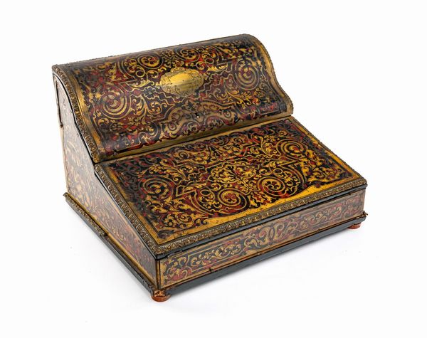 Portacarte in palissandro con calamaio, Francia, XIX secolo  - Asta Antiquariato - Mobili, Tappeti, Sculture e Oggetti d'Arte - Associazione Nazionale - Case d'Asta italiane