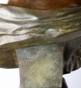 Jean-Baptiste Carpeaux, Probabilmente d'apres : Giovane napoletano sorridente  - Asta Antiquariato - Mobili, Tappeti, Sculture e Oggetti d'Arte - Associazione Nazionale - Case d'Asta italiane