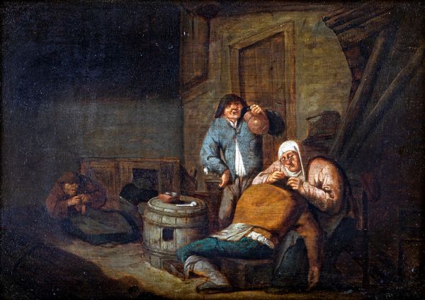 Adriaen Brouwer : Scena di genere  - Asta Dipinti Antichi e del XIX Secolo - Associazione Nazionale - Case d'Asta italiane