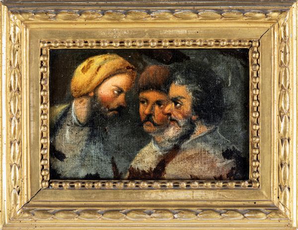 SCUOLA LOMBARDA DEL XVII SECOLO : Coppia di tele con figure a mezzo busto  - Asta Dipinti Antichi e del XIX Secolo - Associazione Nazionale - Case d'Asta italiane