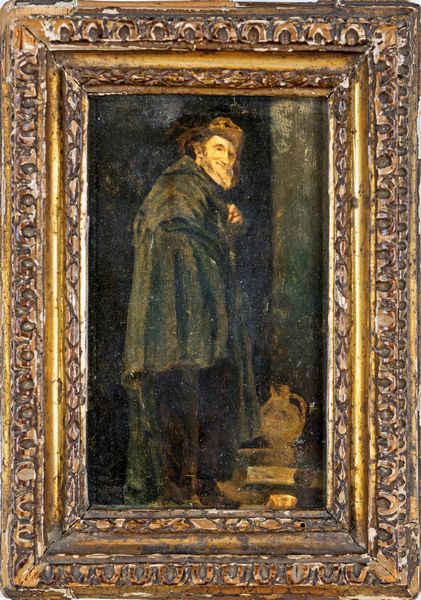 PITTORE DEL XVIII SECOLO : Figura di vecchio sorridente con mantello scuro  - Asta Dipinti Antichi e del XIX Secolo - Associazione Nazionale - Case d'Asta italiane