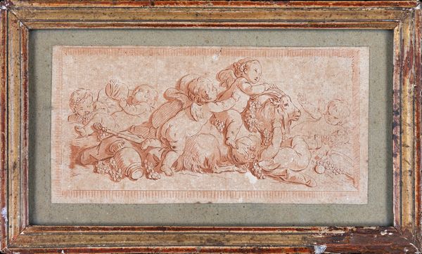 Anonimo, fine del XVIII secolo : Baccanale di putti  - Asta Dipinti Antichi e del XIX Secolo - Associazione Nazionale - Case d'Asta italiane