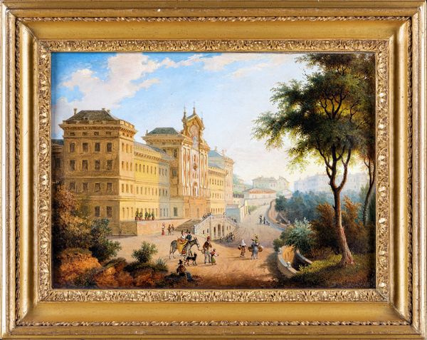 SCUOLA GENOVESE DEL XVIII SECOLO : Albergo dei poveri a Genova  - Asta Dipinti Antichi e del XIX Secolo - Associazione Nazionale - Case d'Asta italiane